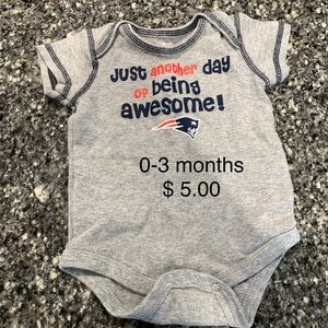 Patriots onesie